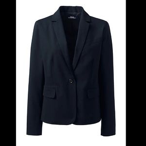 Navy one button women’s blazer